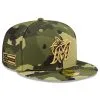 New Era Men's Camo Miami Marlins 2022 Armed Forces Day On-Field 59FIFTY Fitted Hat