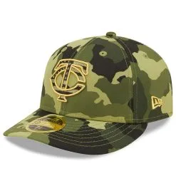 New Era Men's Camo Minnesota Twins 2022 Armed Forces Day On-Field Low 59FIFTY -Minnesota Twins Shop DSCO1137968529 BGrd ALT3