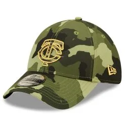 Men's New Era Camo Minnesota Twins 2022 Armed Forces Day 39THIRTY Flex Hat -Minnesota Twins Shop DSCO1137968530 BGrd ALT3