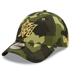New Era Men's Camo Miami Marlins 2022 Armed Forces Day 9FORTY Snapback Adjustable Hat -Minnesota Twins Shop DSCO1137968551 BGrd ALT3