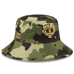 New Era Men's Camo Minnesota Twins 2022 Armed Forces Day Bucket Hat