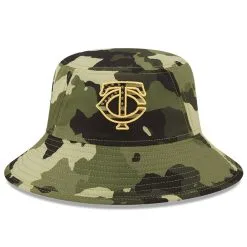 New Era Men's Camo Minnesota Twins 2022 Armed Forces Day Bucket Hat -Minnesota Twins Shop DSCO1137968629 BGrd ALT2