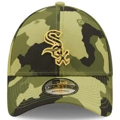 New Era Men's Camo Chicago White Sox 2022 Armed Forces Day 9FORTY Snapback Adjustable Hat -Minnesota Twins Shop DSCO1137968633 4500 ALT2