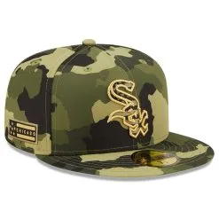 New Era Men's Camo Chicago White Sox 2022 Armed Forces Day On-Field 59FIFTY Fitted Hat