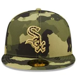 New Era Men's Camo Chicago White Sox 2022 Armed Forces Day On-Field 59FIFTY Fitted Hat -Minnesota Twins Shop DSCO1137968639 4500 ALT2