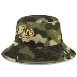 New Era Men's Camo Oakland Athletics 2022 Armed Forces Day Bucket Hat -Minnesota Twins Shop DSCO1137968652 BGrd ALT3