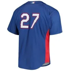 Mitchell & Ness Men's Vladimir Guerrero Royal Texas Rangers Cooperstown Collection Mesh Batting Practice Jersey -Minnesota Twins Shop DSCO1138637249 1350 ALT3