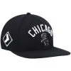 Pro Standard Men's Black Chicago White Sox Stacked Logo Snapback Hat