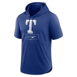 Nike Men's Royal Texas Rangers Logo Lockup Performance Short-Sleeved Pullover Hoodie -Minnesota Twins Shop DSCO1139534544 1350 ALT2