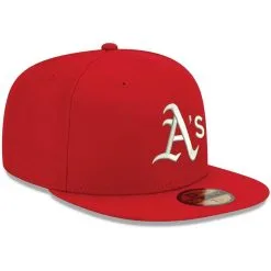 New Era Men's Red Oakland Athletics White Logo 59FIFTY Fitted Hat -Minnesota Twins Shop DSCO1139602452 2910 ALT3