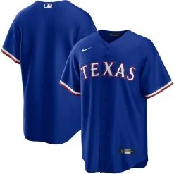 Nike Men's Royal Texas Rangers Alternate Replica Team Logo Jersey