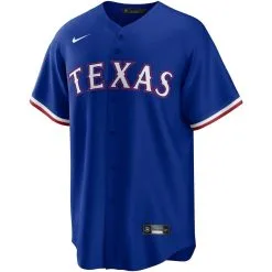 Nike Men's Royal Texas Rangers Alternate Replica Team Logo Jersey -Minnesota Twins Shop DSCO1140226501 1350 ALT2