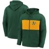 Fanatics Branded Men's Green Oakland Athletics Team Twill Full-Zip Hoodie Jacket