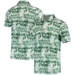 Antigua Men's Green Oakland Athletics Vivid Polo