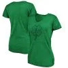 Fanatics Branded Women's Heathered Kelly Green Oakland Athletics St. Patrick's Day Paddy's Pride Tri-Blend V-Neck T-Shirt