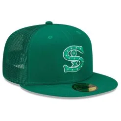 New Era Men's Green Chicago White Sox 2022 St. Patrick's Day 59FIFTY Fitted Hat -Minnesota Twins Shop DSCO1140229163 2041 ALT3