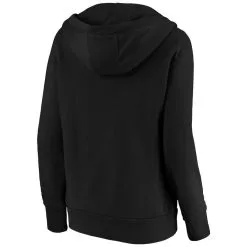 Fanatics Branded Women's Black Miami Marlins Official Logo Crossover V-Neck Pullover Hoodie -Minnesota Twins Shop DSCO1140296143 1007 ALT3