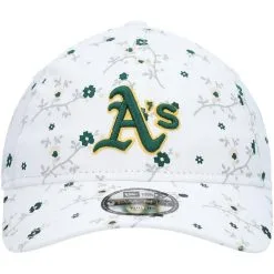 New Era Girls Youth White Oakland Athletics Blossom Adjustable Hat -Minnesota Twins Shop DSCO1140296545 3550 ALT2
