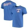 Majestic Threads Men's Threads Royal Texas Rangers Throwback Logo Tri-Blend T-Shirt