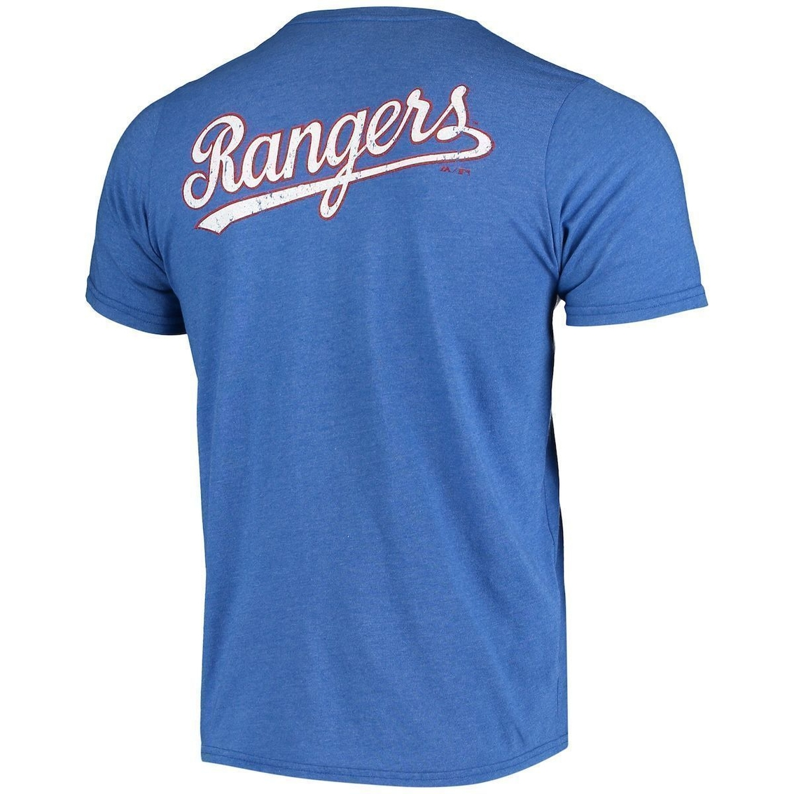 Majestic Threads Men's Threads Royal Texas Rangers Throwback Logo Tri-Blend T-Shirt 4 Majestic Threads Men's Threads Royal Texas Rangers Throwback Logo Tri-Blend T-Shirt - Image 4