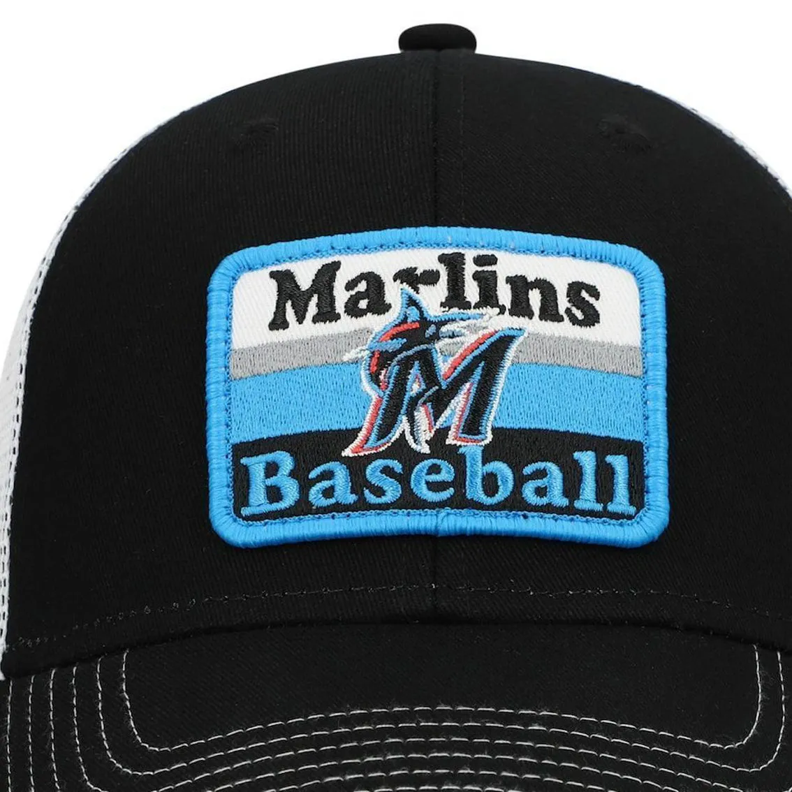 '47 Youth Black Miami Marlins Ramble MVP Trucker Snapback Hat 3 '47 Youth Black Miami Marlins Ramble MVP Trucker Snapback Hat - Image 3
