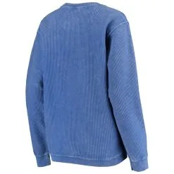 G-III 4Her By Carl Banks Women's Royal Texas Rangers Script Comfy Cord Pullover Sweatshirt -Minnesota Twins Shop DSCO1140607673 1350 ALT3