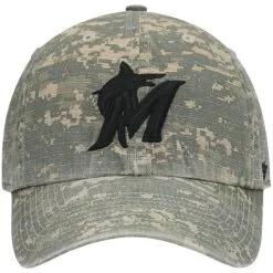 '47 Men's Camo Miami Marlins Phalanx Clean Up Adjustable Hat -Minnesota Twins Shop DSCO1140608033 BGrd ALT2