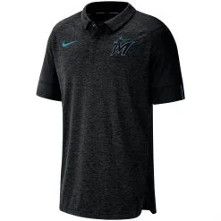 Nike Men's Black Miami Marlins Authentic Collection Team Logo Elite Performance Raglan Polo -Minnesota Twins Shop DSCO1140608597 1007 ALT2