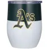 Logo Brands Oakland Athletics 16oz. Colorblock Stainless Steel Curved Tumbler