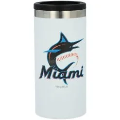 The Memory Company Miami Marlins Team Logo 12oz. Slim Can Holder