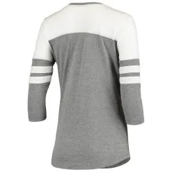 Fanatics Branded Women's Heathered Gray Oakland Athletics Victory Launch 3/4-Sleeve Tri-Blend T-Shirt -Minnesota Twins Shop DSCO1140610099 1927 ALT3