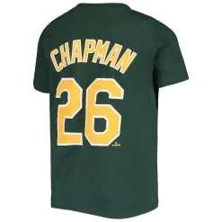 Nike Youth Matt Chapman Green Oakland Athletics Team Player Name & Number T-Shirt -Minnesota Twins Shop DSCO1140777188 2041 ALT3