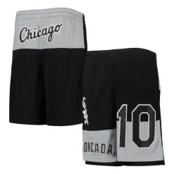 Outerstuff Youth Yoan Moncada Black Chicago White Sox Pandemonium Name & Number Shorts
