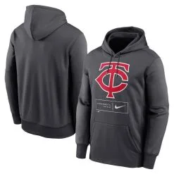Nike Men's Anthracite Minnesota Twins Season Pattern Pullover Hoodie