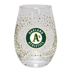The Memory Company Oakland Athletics Glitter Stemless Tumbler