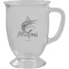 The Memory Company Miami Marlins 16oz. Etched Cafe Mug
