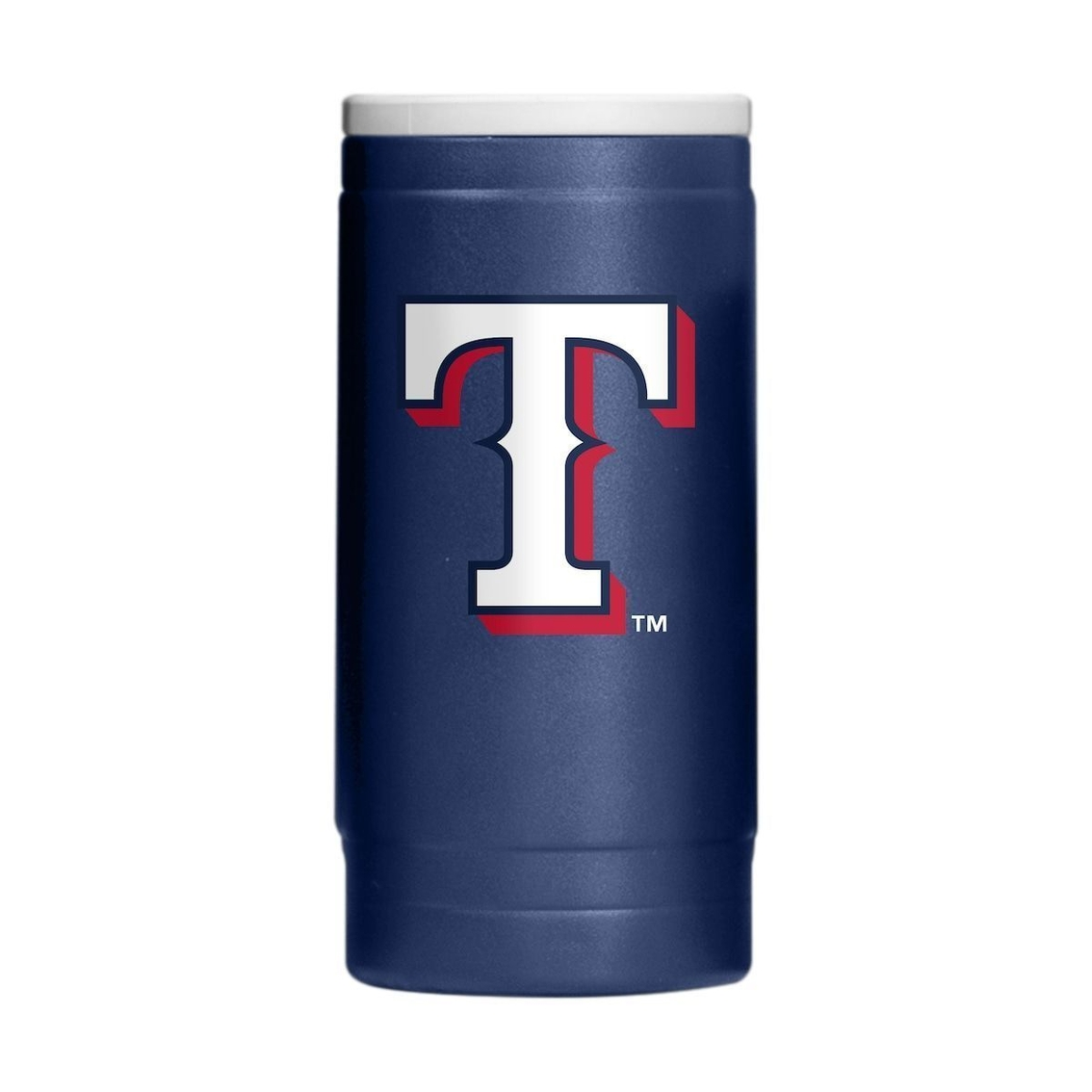 Logo Brands Texas Rangers 12oz. Flipside Powdercoat Slim Can Cooler 2 Logo Brands Texas Rangers 12oz. Flipside Powdercoat Slim Can Cooler - Image 2