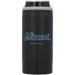 Logo Brands Miami Marlins 12oz. Flipside Powdercoat Slim Can Cooler -Minnesota Twins Shop DSCO1141316437 0000 ALT2