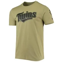 New Era Men's Olive Minnesota Twins Brushed Armed Forces T-Shirt -Minnesota Twins Shop DSCO1141397906 2068 ALT2