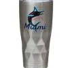 The Memory Company Miami Marlins 22oz. Diamond Bottom Stainless Steel Tumbler