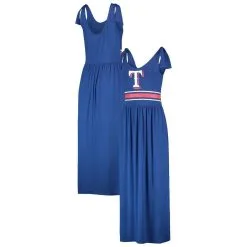 G-III 4Her By Carl Banks Women's Royal Texas Rangers Game Over Maxi Dress