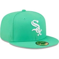 New Era Men's Green Chicago White Sox Logo 59FIFTY Fitted Hat -Minnesota Twins Shop DSCO1141872056 2041 ALT3