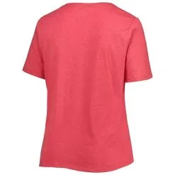 New Era Women's Heathered Red Miami Marlins City Connect Plus Size V-Neck T-Shirt 7 New Era Women's Heathered Red Miami Marlins City Connect Plus Size V-Neck T-Shirt -Minnesota Twins Shop DSCO1142120399 2910 ALT3