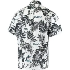 Reyn Spooner Men's White Miami Marlins Aloha Button-Down Shirt -Minnesota Twins Shop DSCO1142287479 3550 ALT3