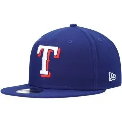 New Era Men's Royal Texas Rangers Primary Logo 9FIFTY Snapback Hat