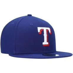 New Era Men's Royal Texas Rangers Primary Logo 9FIFTY Snapback Hat -Minnesota Twins Shop DSCO1142288376 1350 ALT3