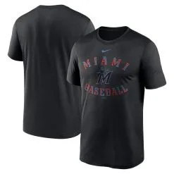 Nike Men's Black Miami Marlins Local Club Rep Performance T-Shirt