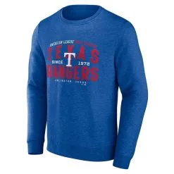 Fanatics Branded Men's Heathered Royal Texas Rangers Classic Move Pullover Sweatshirt -Minnesota Twins Shop DSCO1142495081 1350 ALT2