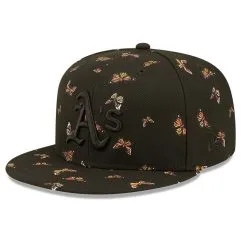 New Era Men's Black Oakland Athletics Flutter 59FIFTY Fitted Hat