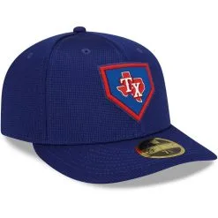 New Era Men's Royal Texas Rangers 2022 Clubhouse Alternate Logo Low 59FIFTY Fitted Hat -Minnesota Twins Shop DSCO1143470064 1350 ALT3